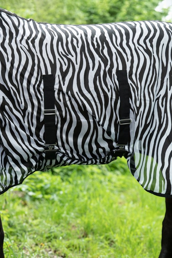 HKM Fliegendecke Zebra, mit Halsteil und Bauchlatz