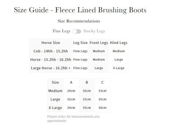LeMieux Fleece lined Brushing Boots
